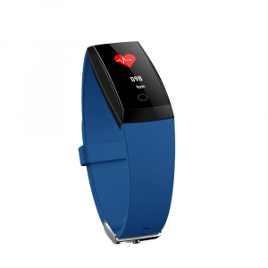 Bratara fitness MoreFIT™ W8,  BT 4.0, Puls, Afisare Apelant, Cronometru, Nivel oboseala, Android, iOS, Notificari, Stand-By 20 zile, Albastru [1]