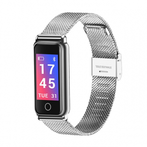 Bratara fitness MoreFIT™ Y8 , BT 4.0, Ritm Cardiac, Tensiune, Nivel Oxigen, Calorii, Pedometru, Monitorizare Somn, Notificari Apeluri si Mesaje, Anti-lost, Stand-by 15 zile, Android, iOS, Curea Otel I [0]