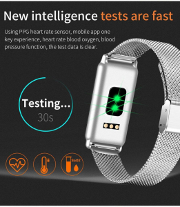 Bratara fitness MoreFIT™ Y8 , BT 4.0, Ritm Cardiac, Tensiune, Nivel Oxigen, Calorii, Pedometru, Monitorizare Somn, Notificari Apeluri si Mesaje, Anti-lost, Stand-by 15 zile, Android, iOS, Curea Otel I [1]