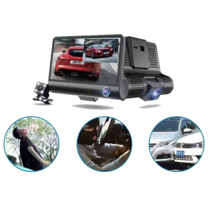 Camera auto DVR FreeWay™ C3, 3 Camere, 1080p 30Fps FullHD, G-senzor, lentile Sony , super night vision, suport prindere , 4 inch LCD, unghi de filmare 170 grade, inregistrare ciclica ( bucla , looping [4]