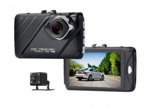 Camera auto DVR FreeWay™ T658, camera dubla, FullHD 1080p@30Fps, G-senzor, lentile Samsung, Super Night Vision, Suport prindere , 2 inch TFT, unghi de filmare 170 grade, Detectare miscare, inregistrar [0]