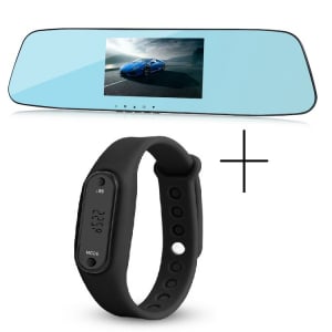 Camera Auto Oglinda TouchScreen DVR L505C, camera dubla, 1080p FullHD, G-senzor, suport prindere , 4.3 inch HD LCD, unghi de filmare 140 grade, inregistrare ciclica ( bucla ), negru [7]