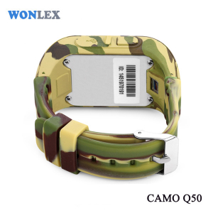 Ceas smartwatch cu GPS copii MoreFIT™ Q50 , functie telefon, monitorizare GPS in timp real , Wi-FI, buton SOS si monitorizare spion, galben camo +SIM prepay cadou [4]