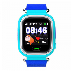 Ceas smartwatch GPS copii MoreFIT™ GW100 Plus , cu GPS si functie telefon, Wi-Fi, ecran 1.22" touchscreen, Bluetooth, tripla pozitionare, Buton SOS, vibratii, Albastru + SIM prepay cadou [0]