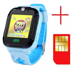 Ceas smartwatch GPS copii MoreFIT™ GW2000 3G Pro, cu GPS si functie telefon, camera 2MP, WiFi, ecran touchscreen 1.54", monitorizare spion si buton SOS, albastru + SIM prepay cadou [3]