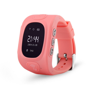 Ceas smartwatch GPS copii MoreFIT™ GW300, tripla pozitionare GPS+LBS+WiFi, telefon, buton SOS, monitorizare spion, design rezistent, Roz + SIM prepay cadou [0]