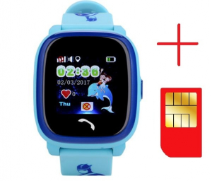 Ceas smartwatch GPS copii MoreFIT™ GW400s Pro , cu GPS si functie telefon, Wi-Fi, rezistent la apa, ecran touchscreen 1.22", monitorizare spion, buton SOS, albastru + SIM prepay cadou [2]