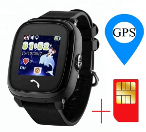 Ceas smartwatch GPS copii MoreFIT™ GW400s Pro , cu GPS si functie telefon, Wi-Fi, rezistent la apa, ecran touchscreen 1.22", monitorizare spion, buton SOS, negru + SIM prepay cadou [1]