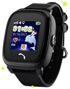 Ceas smartwatch GPS copii MoreFIT™ GW400s Pro , cu GPS si functie telefon, Wi-Fi, rezistent la apa, ecran touchscreen 1.22", monitorizare spion, buton SOS, negru + SIM prepay cadou [0]