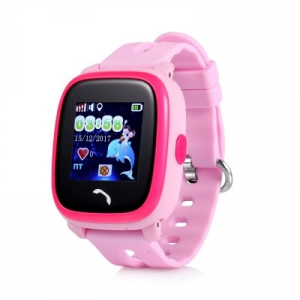 Ceas smartwatch GPS copii MoreFIT™ GW400s Pro , cu GPS si functie telefon, Wi-Fi, rezistent la apa, ecran touchscreen 1.22", monitorizare spion, buton SOS, roz +SIM prepay cadou [0]