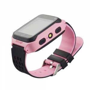 Ceas smartwatch GPS copii MoreFIT™ GW500x Pro , cu GPS si functie telefon, camera foto + lanterna, monitorizare spion, buton SOS, roz + SIM prepay cadou [4]