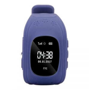 Ceas smartwatch GPS copii MoreFIT™ Q50, functie telefon, monitorizare GPS in timp real , Wi-FI, buton SOS si monitorizare spion, Bleumarin +SIM prepay cadou [4]