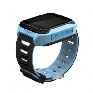 Ceas smartwatch GPS copii MoreFIT™ Q528, cu GPS prin lbs si functie telefon, localizare camera foto, monitorizare spion, display touchsreen color, lanterna, buton SOS, Albastru [3]