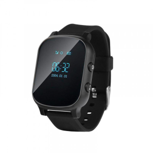 Ceas smartwatch GPS copii sau adultii MoreFIT™ GW700, cu GPS si functie telefon,Wi-Fi, monitorizare spion, buton SOS, Negru +SIM prepay cadou [0]