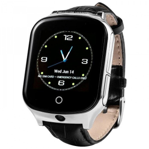 Ceas smartwatch GPS copii si adulti MoreFIT™ GW1000s 3G, cu GPS si functie telefon, camera 1.3MP, Wi-Fi, bluetooth, buton SOS, ecran touchscreen 1.54 inch, monitorizare spion, argintiu si curea din pi [2]