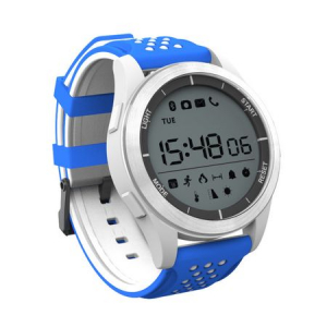 Ceas Smartwatch MoreFIT™ F3 Plus Sport, autonomie 12 luni, rezistent la apa ip67, Android/iOS, notificari apeluri, sms, barometru, altitudine, alb/albastru [1]