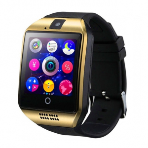Ceas Smartwatch MoreFIT™  Q18 Plus Pro, cu sim, display 1.54", camera foto, carcasa metalica, ecran curbat, NFC, BT 3.0, auriu [0]
