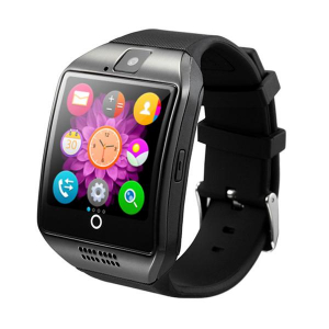 Ceas Smartwatch MoreFIT™  Q18 Plus Pro, cu sim, display 1.54", camera foto, carcasa metalica, ecran curbat, NFC, BT 3.0, negru/negru [1]