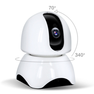 Set Baby Monitor Wireless BabyToy™ AR23 , Monitorizare Video Audio Bebelusi , Vedere Nocturna, Sunet Bidirectional, Functie Push To Talk, Rotire Automata, Full HD 2MP 1920*1080, Senzor Miscare, Alb + [3]