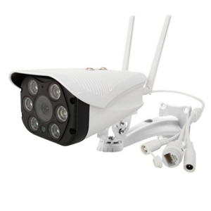 Set Camera de supraveghere IP WIFI BabyToy™ AG06 , Exterior , Conectare Telefon / PC , night vision color, rezistenta la apa, FullHD 1920*1080, camera 2.0 MP, senzor miscare, alb + sticker "obiectiv s [1]