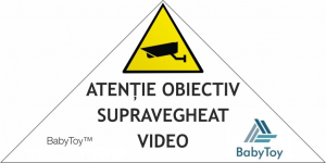 Set Camera de supraveghere IP WIFI BabyToy™ AG24 , Full HD 2MP, Night vision, Conectare telefon / PC , Rotire automata, rezolutie 1920*1080 , senzor miscare, alb + sticker "obiectiv supravegheat video [4]