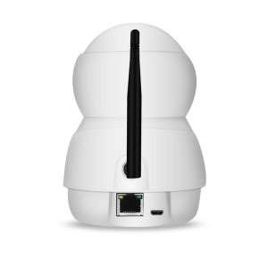 Set Camera de supraveghere IP WIFI BabyToy™ AG24 , Full HD 2MP, Night vision, Conectare telefon / PC , Rotire automata, rezolutie 1920*1080 , senzor miscare, alb + sticker "obiectiv supravegheat video [3]