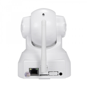 Set Camera de supraveghere IP WIFI Sricam™ SP012 , Conectare Telefon / PC, Night vision, Rotire automata, HD 1280*720, camera 1.0 MP, senzor miscare, alb + sticker "obiectiv supravegheat video" [4]