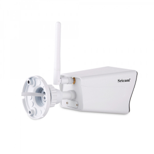 Set Camera de supraveghere IP WIFI Sricam™ SP023 Plus, Exterior , Conectare Telefon / PC , night vision , rezistenta la apa, FullHD 1920*1080, camera 2.0 MP, senzor miscare, alb + sticker "obiectiv su [2]
