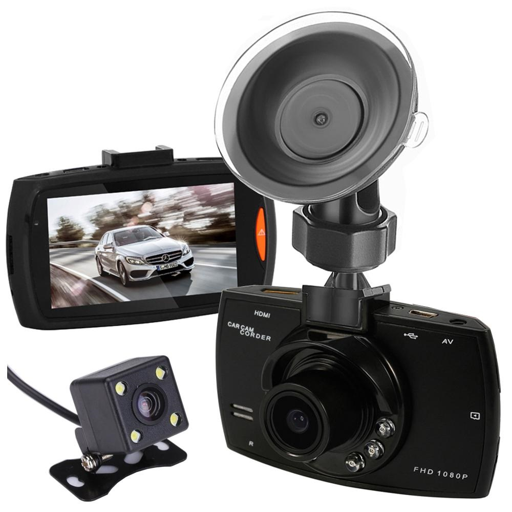 Camera auto, Full HD 1080P, G-senzor, filmare continua, 2 camere