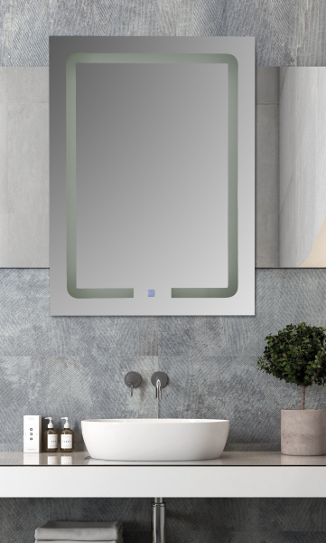 Oglinda baie cu iluminare LED si buton touch 60x80 cm [1]