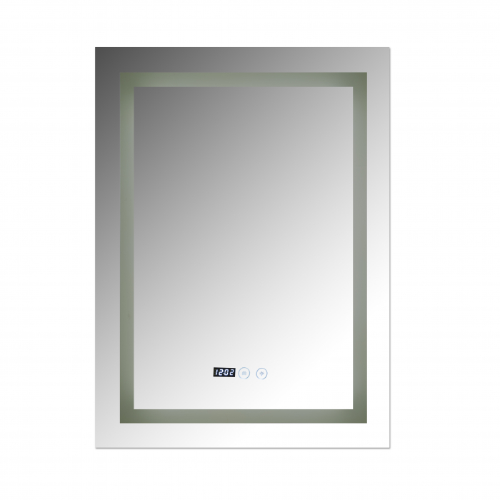 Oglinda baie 60x80 cm cu sistem dezaburire,termometru, ceas si buton touch. [3]