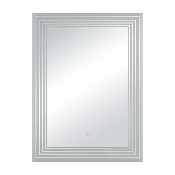 Oglinda baie cu iluminare LED si buton touch, 60x80 cm [3]
