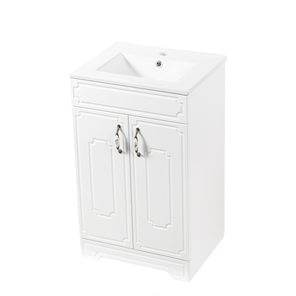 Mobilier baie Retro mdf vopsit + Lavoar slim 50x40,5 cm [1]