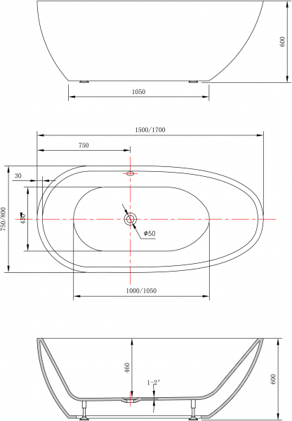 Cada freestanding ovala  1700x800 [6]