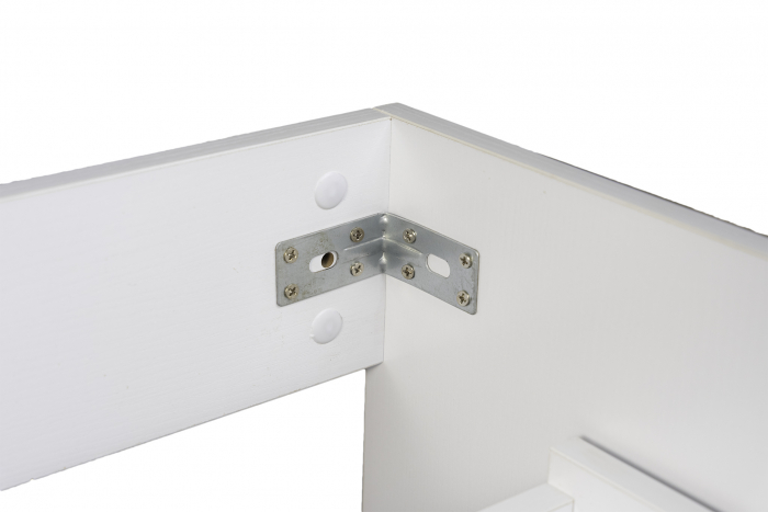 Mobilier baie mdf infoliat, alb, suspendat, 2 sertare soft close, lavoar 80  cm [6]