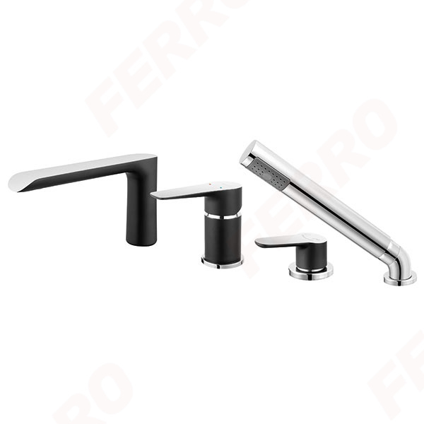 Adore Black/Chrome - baterie cu montaj pe cadă [1]