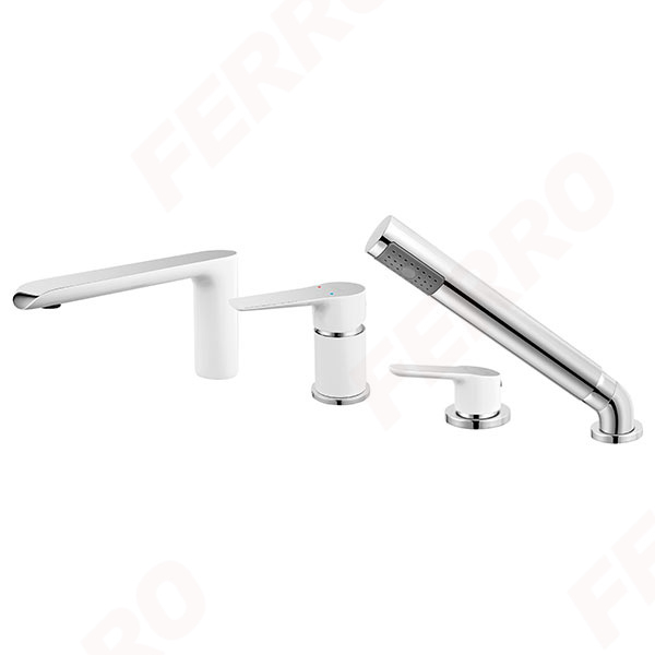 Adore White/Chrome - baterie cu montaj pe cadă [1]