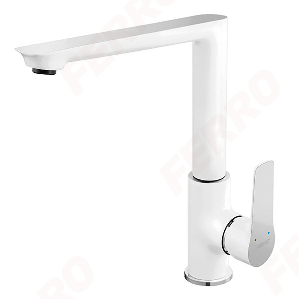 Adore White/Chrome - baterie stativă bucătărie [1]