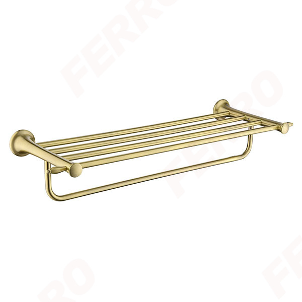 ANTICA - Raft pentru prosoape cu portprosop bronz [1]