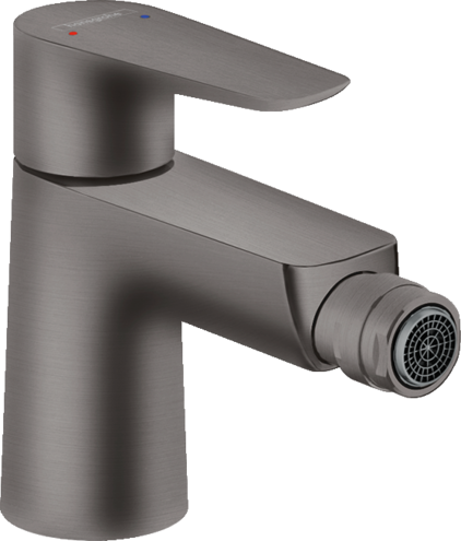 BATERIE BIDEU TALIS E CU VENTIL, BRUSHED BLACK CHROME [1]