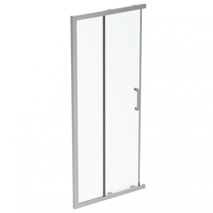 CABINA DE DUS PATRATA CONNECT 2, 90X90CM, H. 195, USI CULISANTE, STICLA 6MM TRATATA IDEALCLEAN, PROFIL CROM (NECESAR 2 BUC PT A FORMA O CABINA) [1]