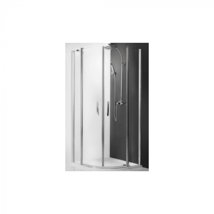 CABINA DUS SEMIROTUNDA TR2 LIGHT 900, STICLA TRANSPARENTA, PROFIL CROM [1]