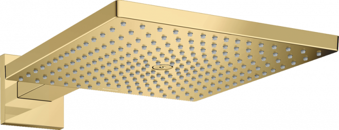 CAP DUS RAINDANCE E 300 AIR 1 JET, 300X300MM, CU PRINDERE PE PERETE CU BRAT 390MM, POLISHED GOLD OPTIC [1]
