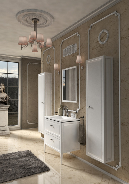 COLOANA MOBILIER MONTEBIANCO 40X155X20, O USA, ALB MAT [2]