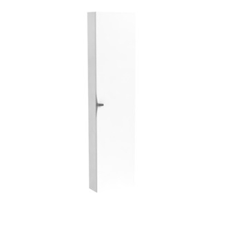 COLOANA MOBILIER SIENA 400X170X1600, O USA, 6 RAFTURI STICLA, ALB LUCIOS [1]