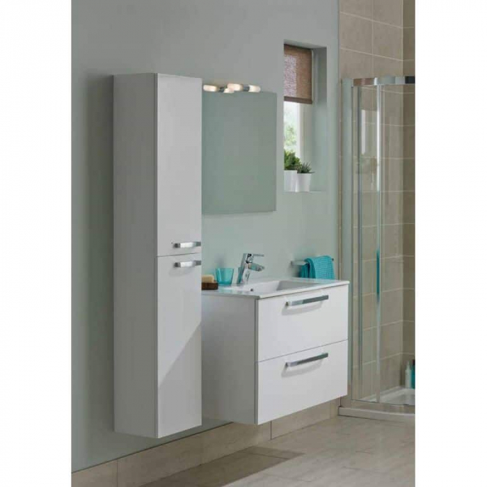 COLOANA MOBILIER TEMPO SUSPENDAT 1500 CU 2 USI ALB [2]