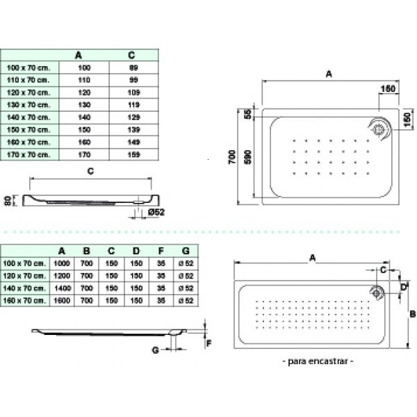 CUVA DUS ACRYL ESFERA ALB 130X70X8 ANTISLIP [2]