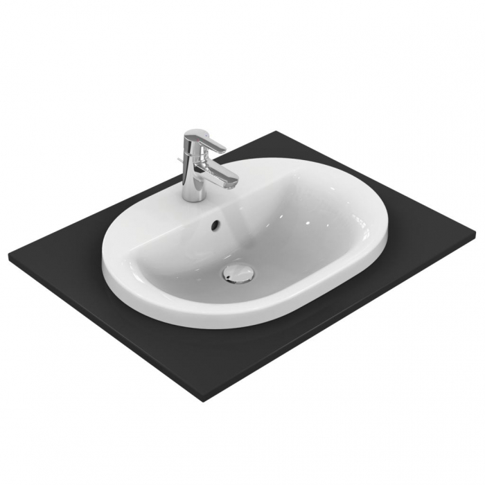 LAVOAR CONNECT OVAL 62X46 INCASTRABIL, CU GAURA PENTRU BATERIE SI PREAPLIN [1]