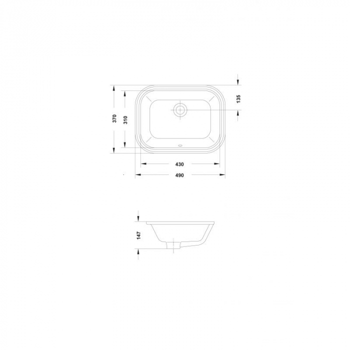 LAVOAR FLEX 50 CM MONTAJ SUB BLAT [2]