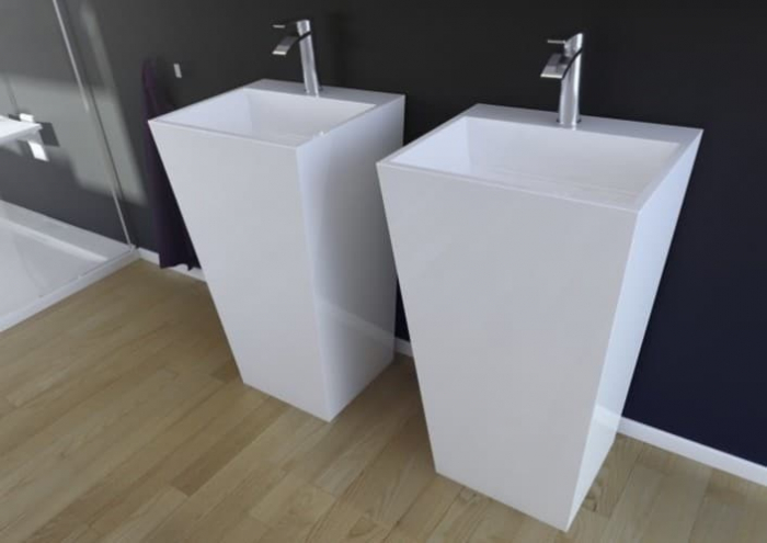 LAVOAR FREESTANDING VERA 40X50X85, WHITE [1]
